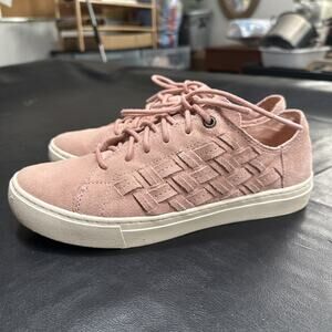 Toms Lenox Bloom Basket Weave Sneaker sz 7.5 Casual Trendy 31